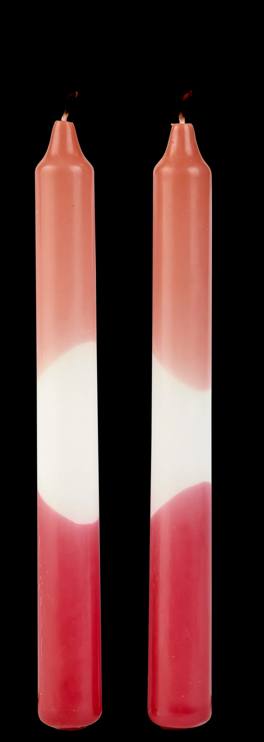 Best CASA Two Candele Set Da 2 Bianco, Rosso, Multicolore, Rosa Antico
