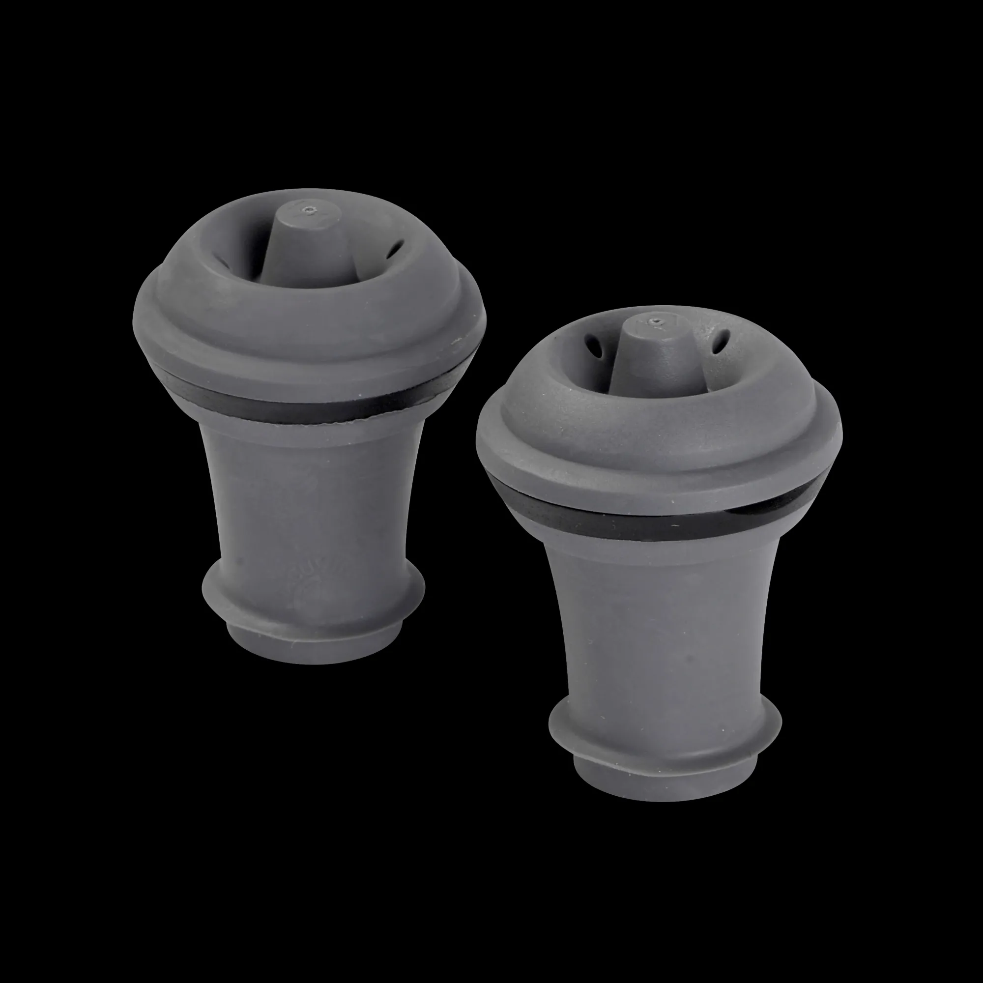 New CASA Vacuvin Tappi Da Vino Set Di 2 Grigio