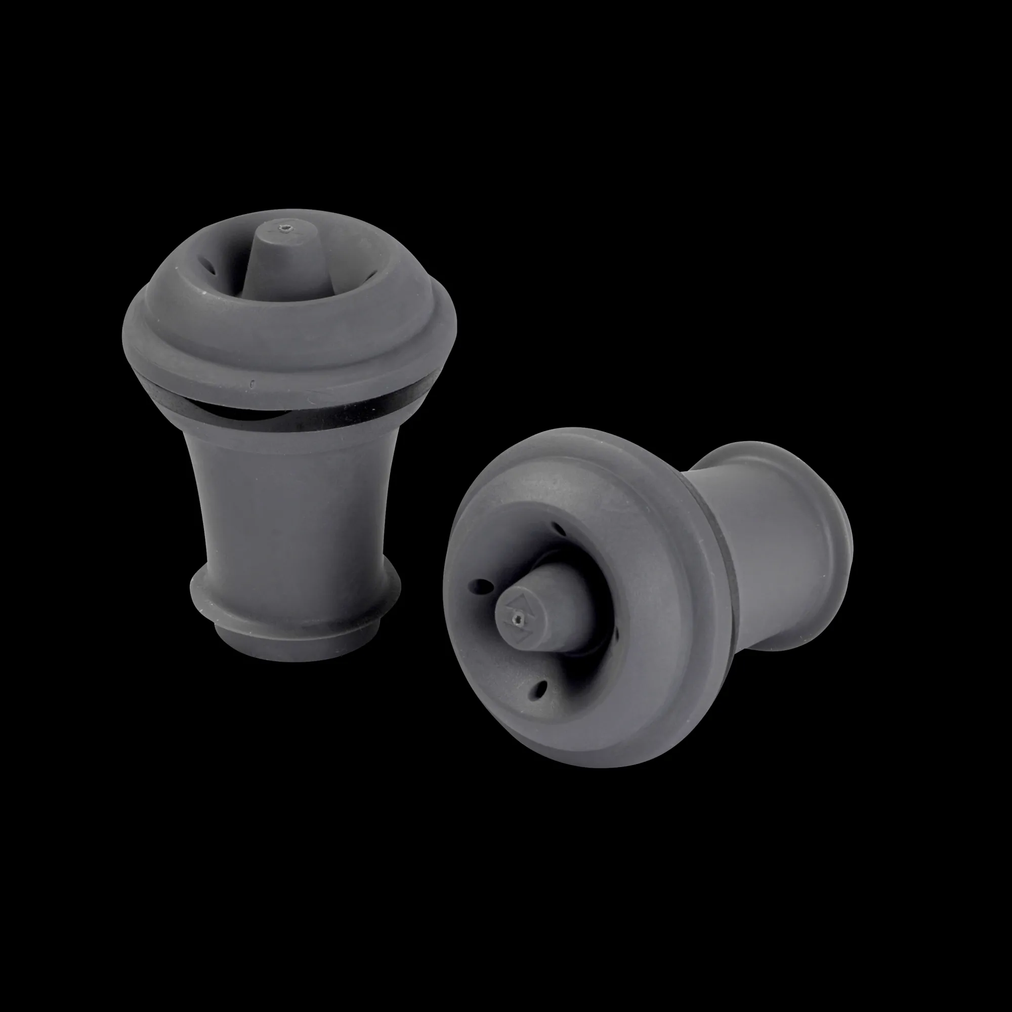 New CASA Vacuvin Tappi Da Vino Set Di 2 Grigio