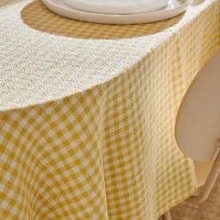 Outlet CASA Vichy Tovaglia Giallo