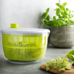 Clearance CASA Vida Verde Centrifuga Per Insalata Bianco, Verde