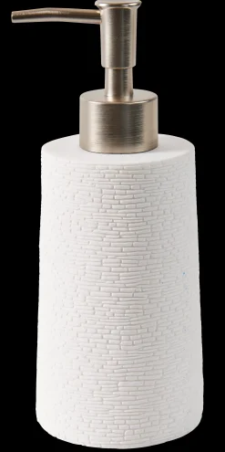 Sale CASA White Elegance Dispenser Per Sapone Bianco, Argentato