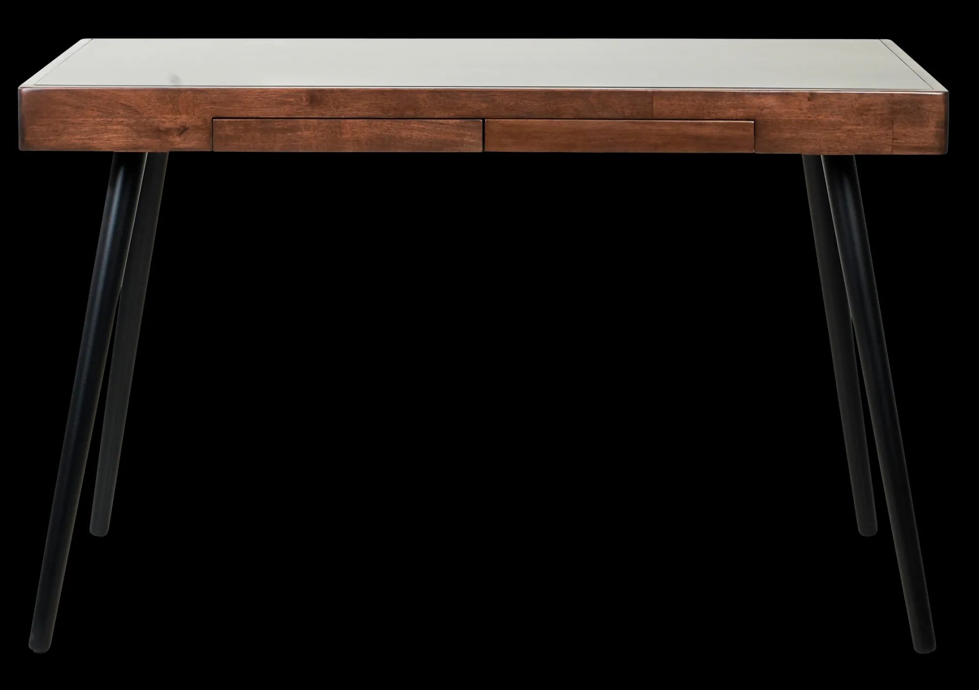 Clearance CASA Winston Scrivania Nero, Marrone